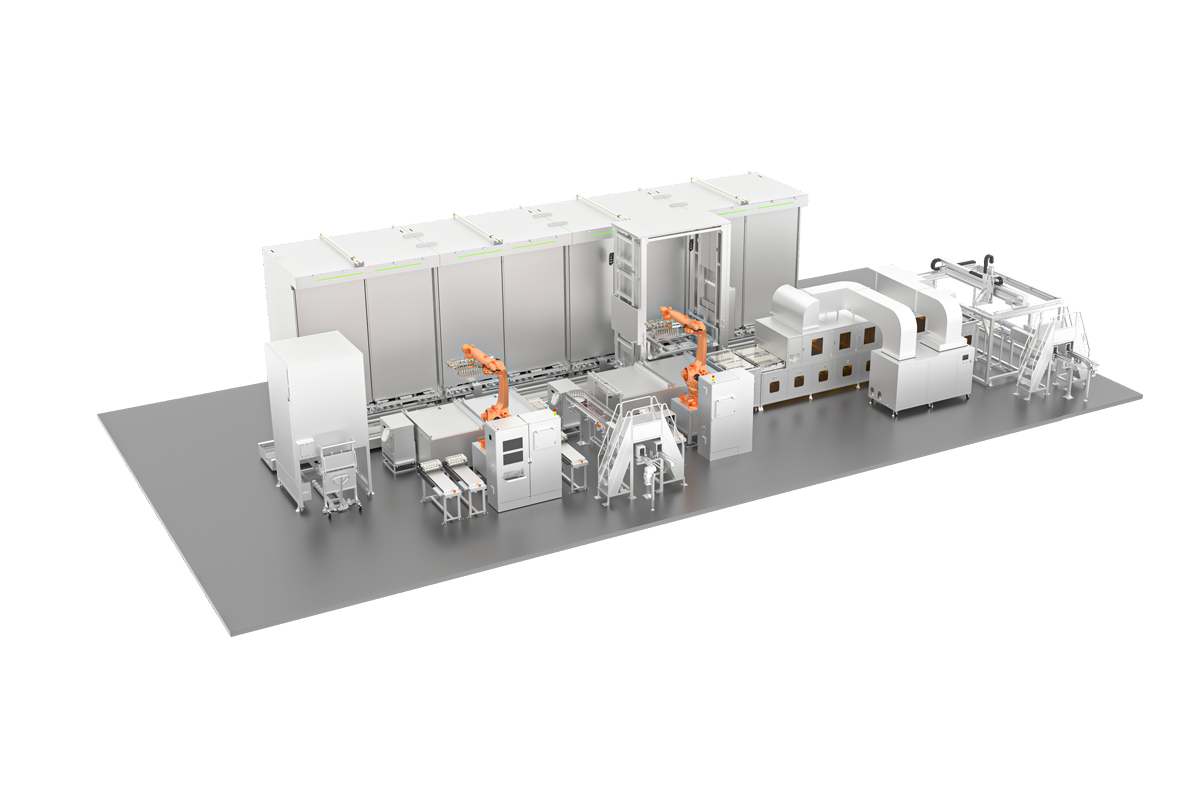 全自動(dòng)圓柱電池真空干燥線